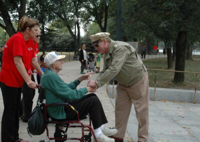 Veteran and Guardian - hand being shaken