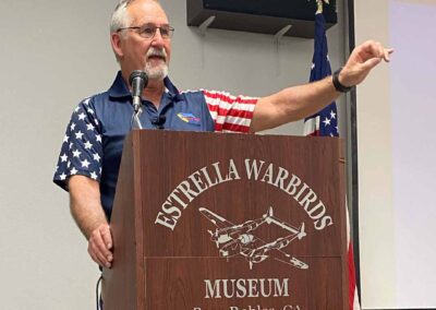 Honor Flight Chairman Presents at Estrella Warbirds Museum
